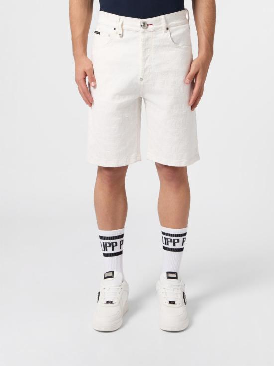 26SS 필립 플레인 숏팬츠 PAFCMDT4344PDE004N 01SC White 1