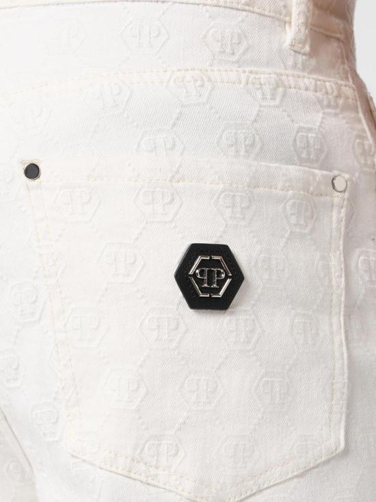 26SS 필립 플레인 숏팬츠 PAFCMDT4344PDE004N 01SC White 1 - PHILIPP PLEIN