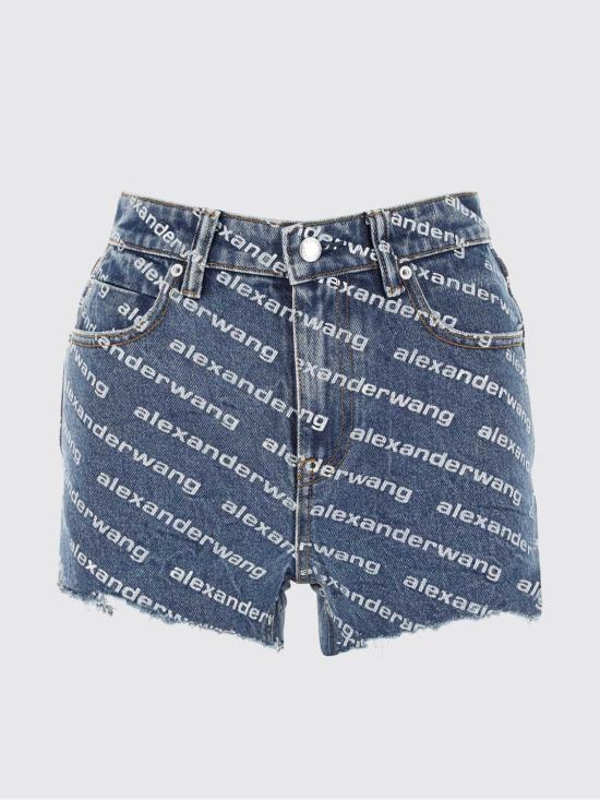 26SS 알렉산더 왕 데님 숏팬츠 4DC1214897 460 Blue - ALEXANDER WANG