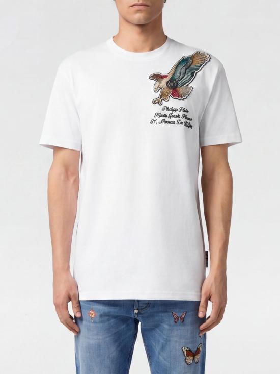 26SS 필립 플레인 반팔 티셔츠 SAFCMTK8956PJY002N 01 White