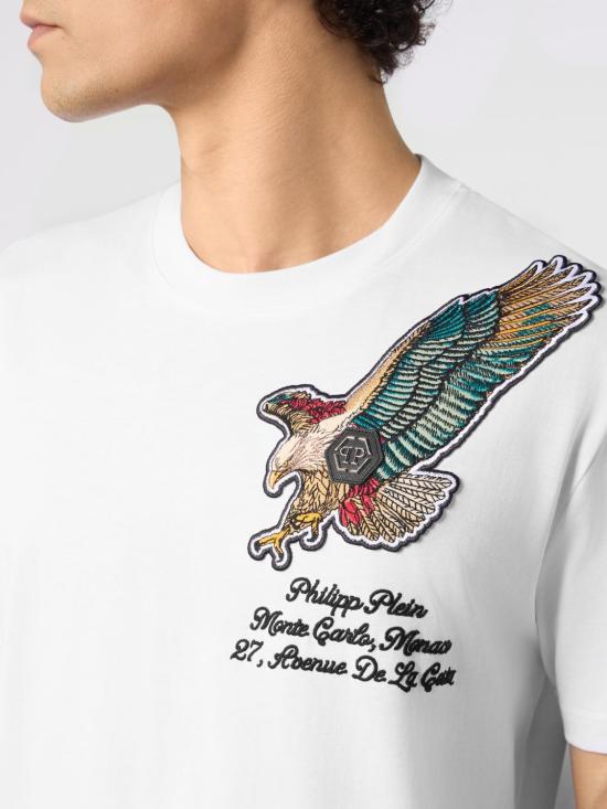 26SS 필립 플레인 반팔 티셔츠 SAFCMTK8956PJY002N 01 White - PHILIPP PLEIN