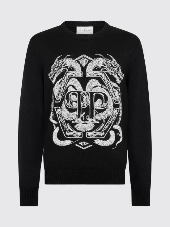 26SS 필립 플레인 스웨터 SAFCMKO1511PTE003N 02 Black - PHILIPP PLEIN