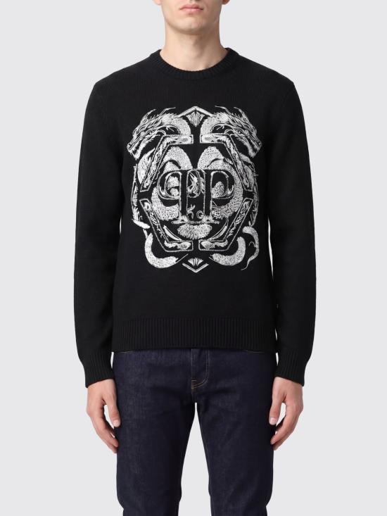 26SS 필립 플레인 스웨터 SAFCMKO1511PTE003N 02 Black