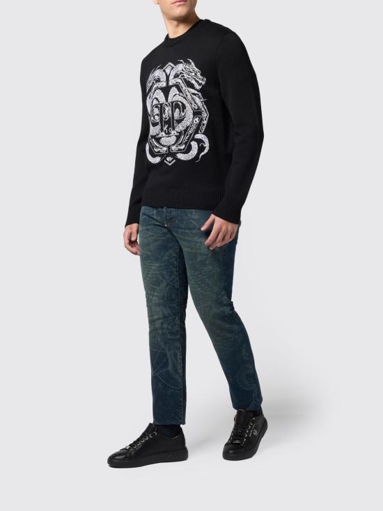 26SS 필립 플레인 스웨터 SAFCMKO1511PTE003N 02 Black - PHILIPP PLEIN