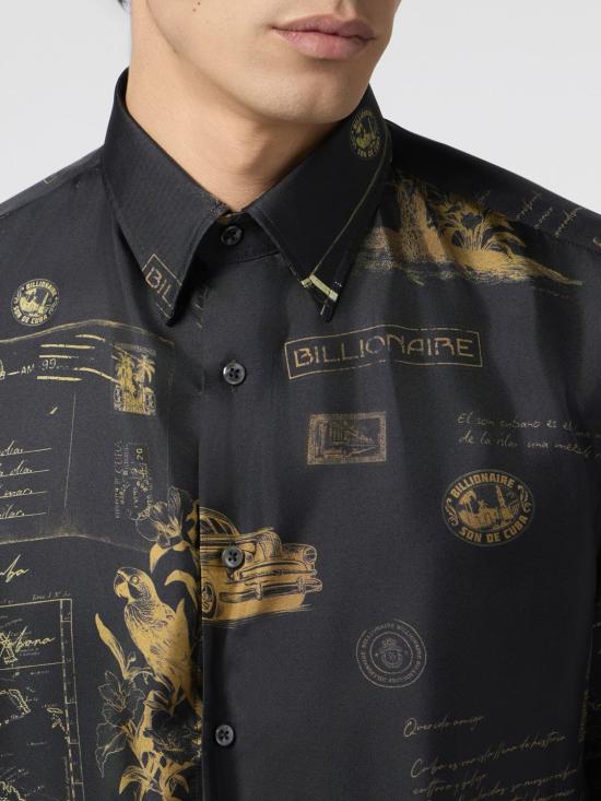 26SS 빌리어네어 긴팔 셔츠 IAFCMRP2594BTE065N 02 Black - BILLIONAIRE