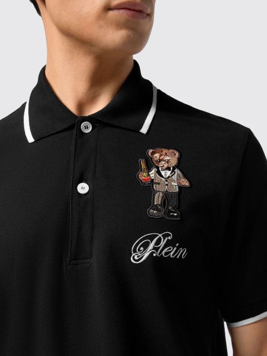 26SS 필립 플레인 폴로 티셔츠 FAECMTK8586PTE179N 02 Black - PHILIPP PLEIN