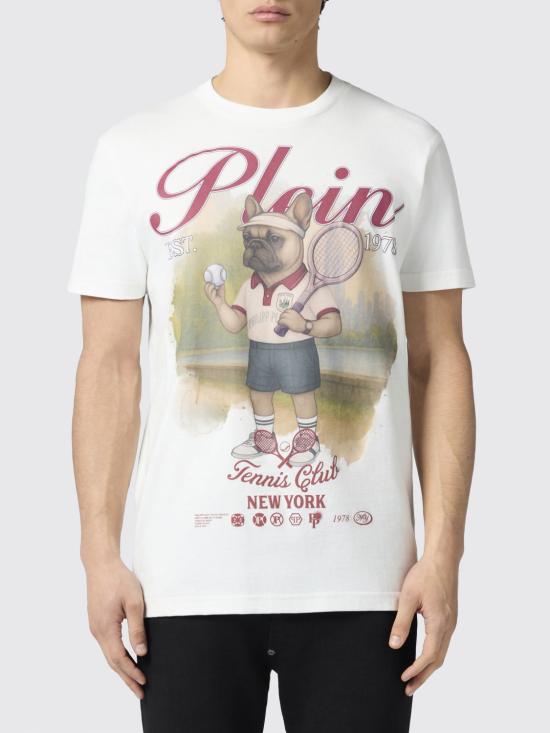 26SS 필립 플레인 반팔 티셔츠 PAFCMTK9006PJY002N 01OF White