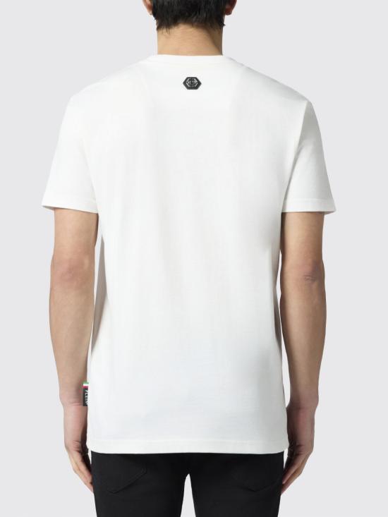 26SS 필립 플레인 반팔 티셔츠 PAFCMTK9006PJY002N 01OF White - PHILIPP PLEIN