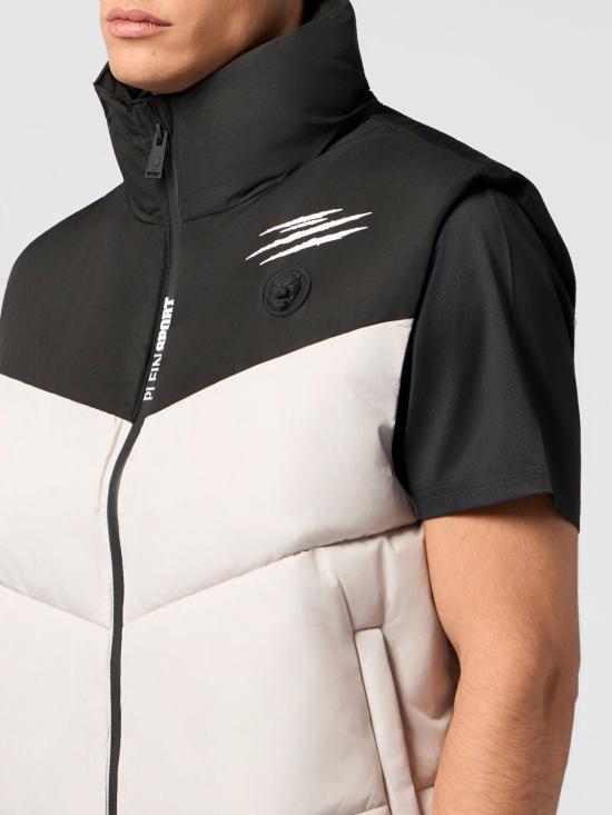 26SS 플레인스포츠 패딩 조끼 FAECMRC0225STE003N 06 Beige - PLEIN SPORT