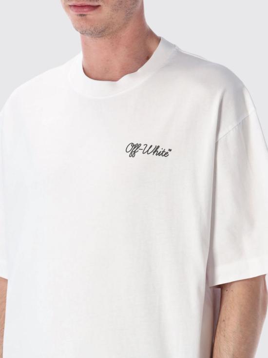 26SS 오프화이트 반팔 티셔츠 OMAA120S26JER01D 1000 White - OFF WHITE