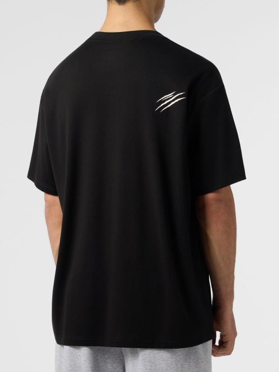 26SS 플레인스포츠 반팔 티셔츠 SAFCMTK8909STE001N 02 Black - PLEIN SPORT
