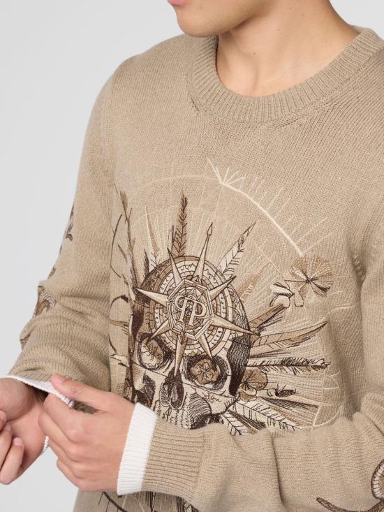 26SS 필립 플레인 스웨터 SAFCMKO1559PTE178N 06 Beige - PHILIPP PLEIN