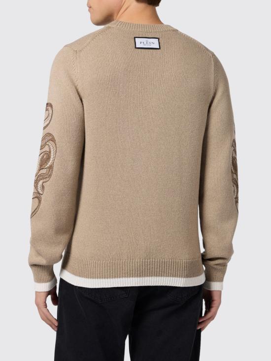 26SS 필립 플레인 스웨터 SAFCMKO1559PTE178N 06 Beige - PHILIPP PLEIN
