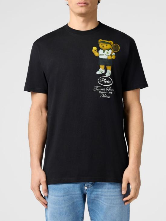26SS 필립 플레인 반팔 티셔츠 PAFCMTK9074PJY002N 02 Black