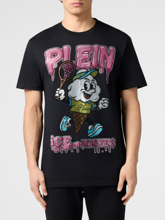 26SS 필립 플레인 반팔 티셔츠 PAFCMTK9050PJY002N 02 Black