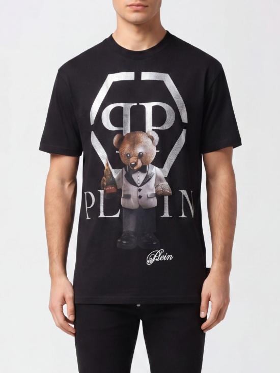 26SS 필립 플레인 반팔 티셔츠 FAECMTK8423PJY002N 02 Black