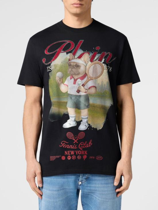 26SS 필립 플레인 반팔 티셔츠 PAFCMTK9072PJY002N 02 Black