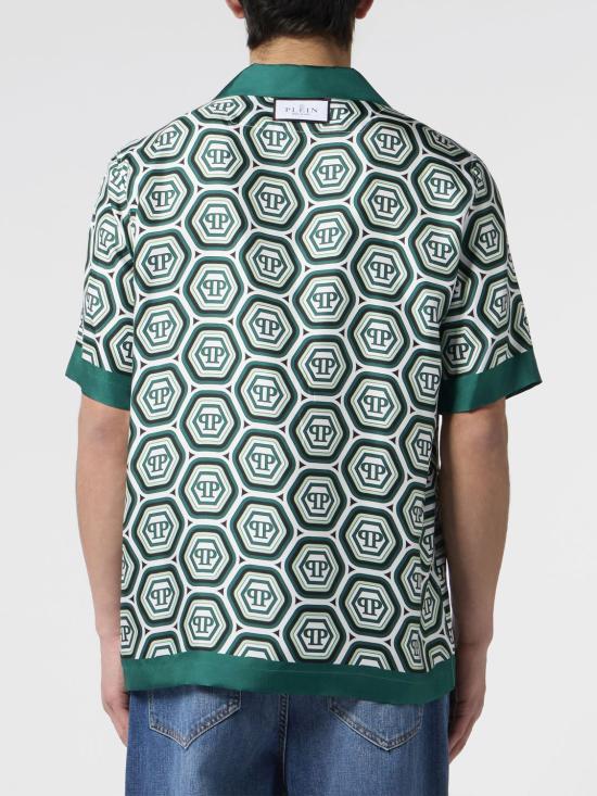 26SS 필립 플레인 반팔 셔츠 PAFCMRP2569PTE104N 05 Green - PHILIPP PLEIN