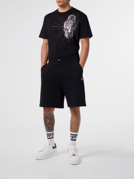 26SS 필립 플레인 숏팬츠 SAFCMJT2751PTE180N 02 Black - PHILIPP PLEIN