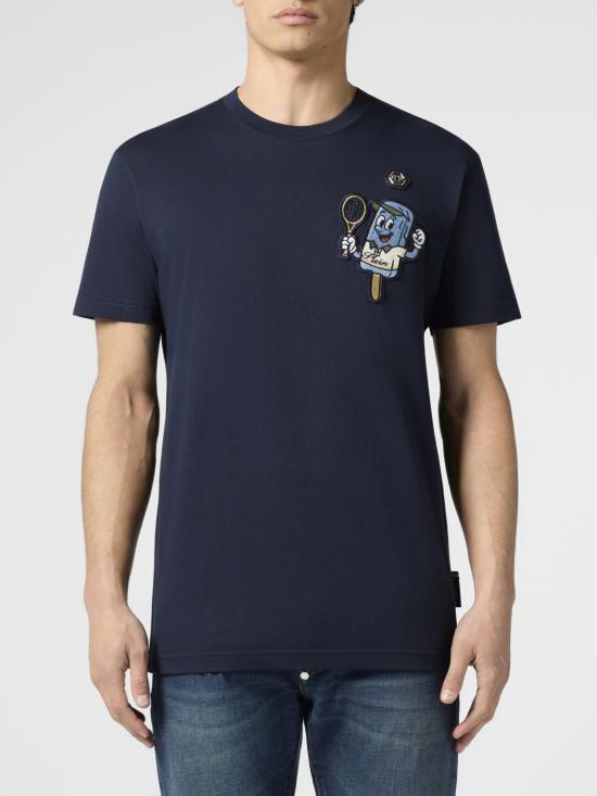 26SS 필립 플레인 반팔 티셔츠 PAFCMTK9016PJY002N 24 Navy
