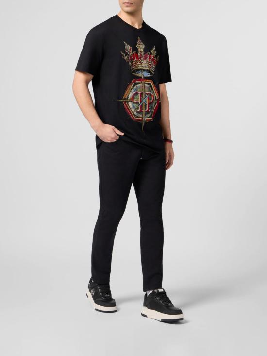 26SS 필립 플레인 반팔 티셔츠 SAFCMTK8863PJY002N 02 Black - PHILIPP PLEIN