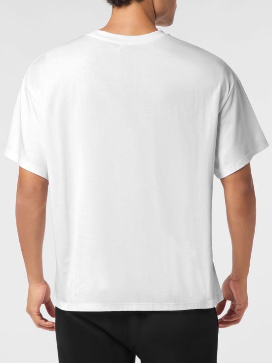 26SS 플레인스포츠 반팔 티셔츠 AAECMTK8760STE003N 01 White - PLEIN SPORT