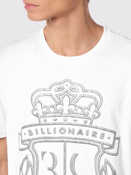 26SS 빌리어네어 반팔 티셔츠 WAECMTK8340BTE014N 01 White - BILLIONAIRE