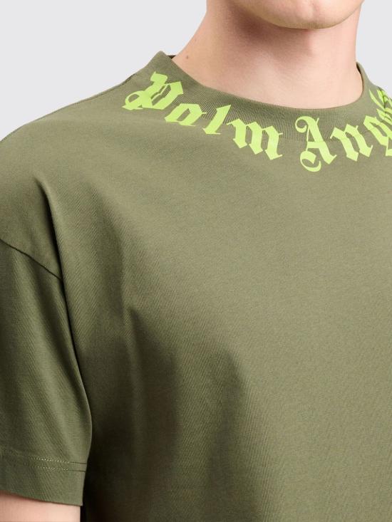 26SS 팜앤젤스 반팔 티셔츠 PMAA109S26JER008 5614 Green - PALM ANGELS