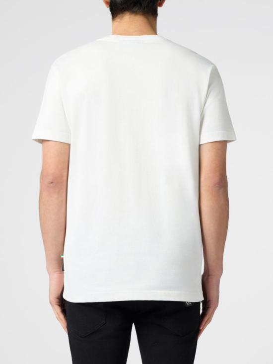 26SS 필립 플레인 반팔 티셔츠 PAFCMTK9016PJY002N 01OF White - PHILIPP PLEIN