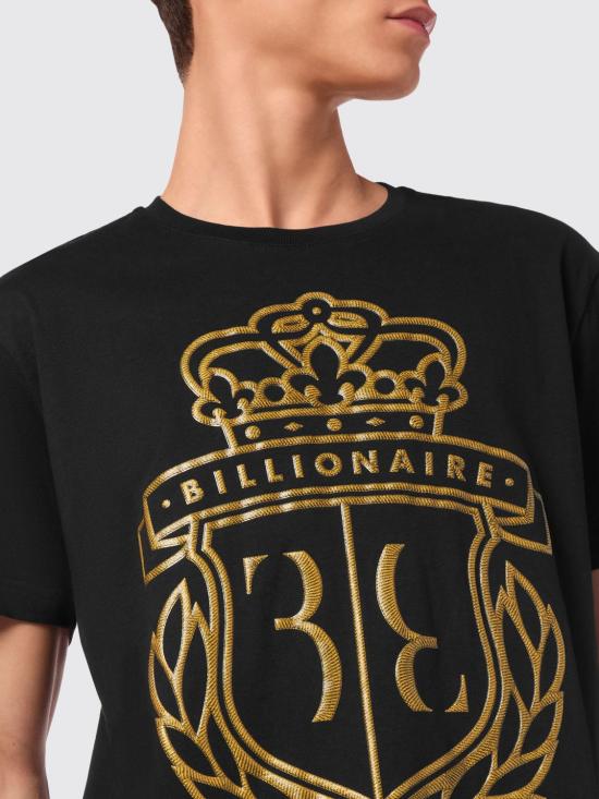 26SS 빌리어네어 반팔 티셔츠 WAECMTK8340BTE014N 02 Black - BILLIONAIRE