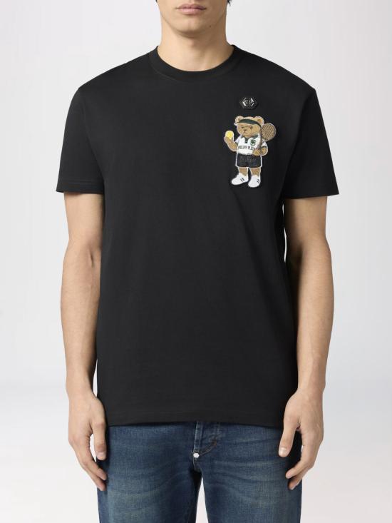 26SS 필립 플레인 반팔 티셔츠 PAFCMTK9008PJY002N 02 Black