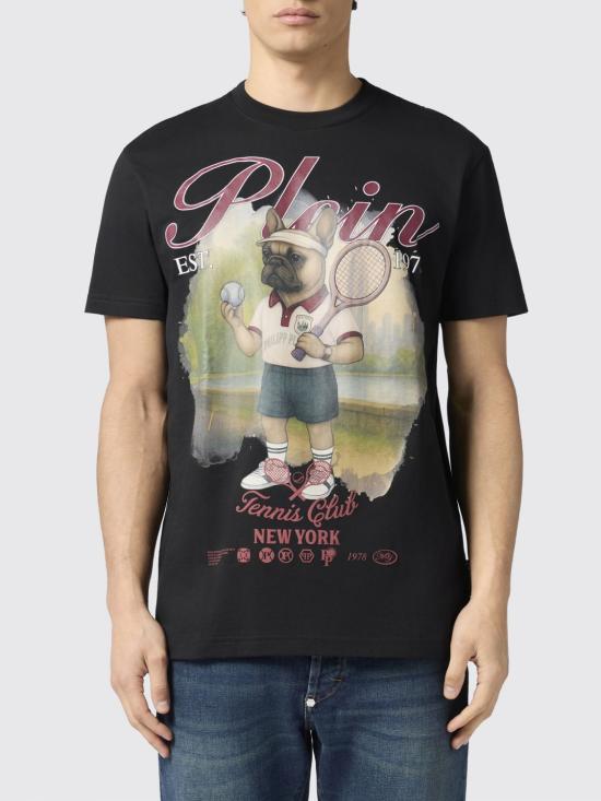 26SS 필립 플레인 반팔 티셔츠 PAFCMTK9006PJY002N 02 Black