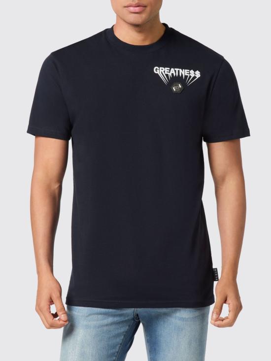 26SS 필립 플레인 반팔 티셔츠 AAECMTK8746PJY002N 24 Navy