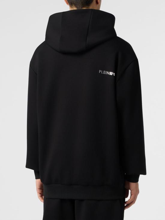 26SS 플레인스포츠 후드 티셔츠 PAFCMJB3975STE003N 02 Black - PLEIN SPORT