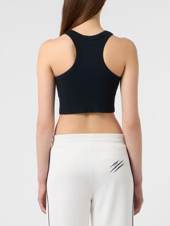 26SS 플레인스포츠 트레이닝 티셔츠 PAFCWTK3899STE003N 02 Black - PLEIN SPORT