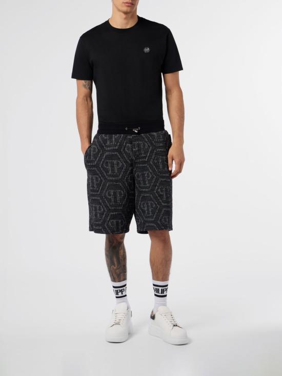 26SS 필립 플레인 숏팬츠 SAFCMJT2767PTE021N 02 Black - PHILIPP PLEIN