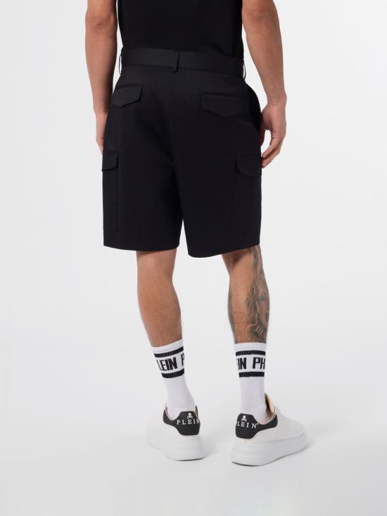 26SS 필립 플레인 숏팬츠 SAFCMRT1654PTE003N 02 Black - PHILIPP PLEIN