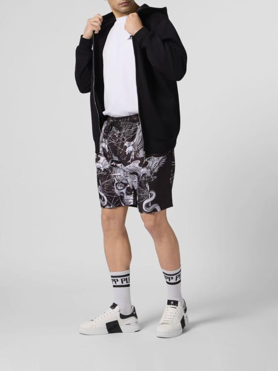 26SS 필립 플레인 숏팬츠 SAFCMJT2758PNY002N 02 Black - PHILIPP PLEIN