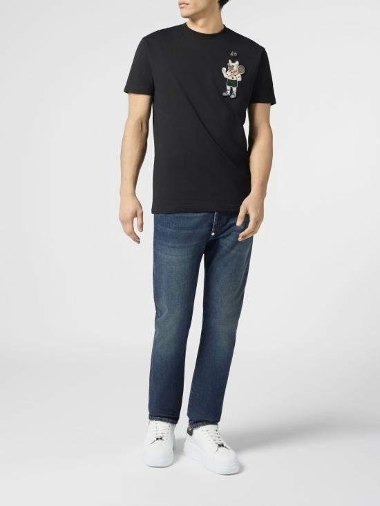 26SS 필립 플레인 반팔 티셔츠 PAFCMTK9010PJY002N 02 Black - PHILIPP PLEIN