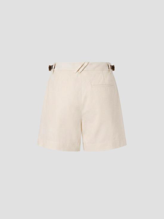26SS 버버리 체크 트리밍 코튼 포플린 쇼츠 8123385 C5124 SEASHELL WHITE - BURBERRY