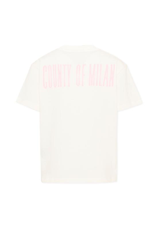 25FW [키즈] 컨트리 오브 밀란 티셔츠 F5CMJGTH089 002 IVORY - COUNTY OF MILAN