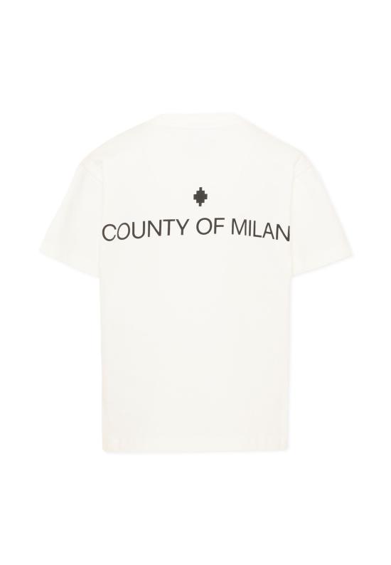 25FW [키즈] 컨트리 오브 밀란 티셔츠 F5CMJGTH085 002 IVORY - COUNTY OF MILAN