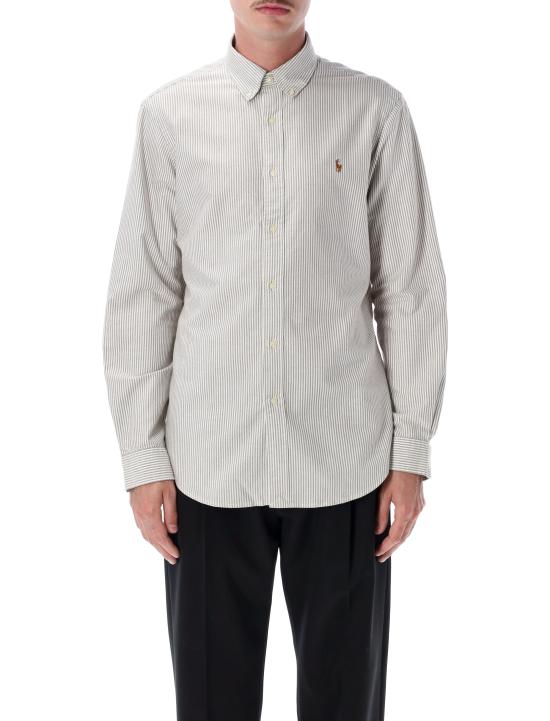 26FW 폴로 랄프로렌 긴팔 셔츠 710953704 503 WHITE BROWN
