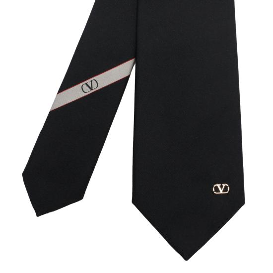 26FW 발렌티노 가라바니 넥타이 EV194SVM N06 Black - VALENTINO GARAVANI