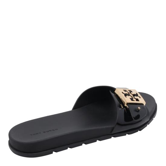 26FW 토리버치 버클 슬라이드 157872 001 Black - TORY BURCH