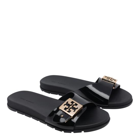 26FW 토리버치 버클 슬라이드 157872 001 Black - TORY BURCH