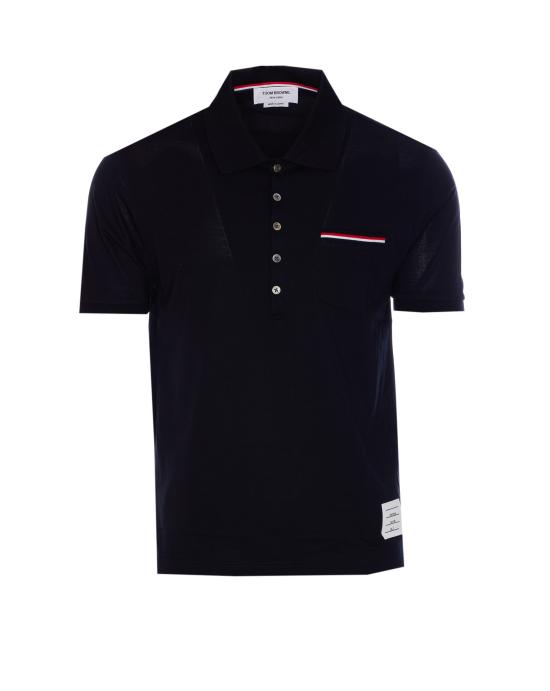 26FW 톰브라운 피케 포켓 폴로 티셔츠 MJP022A 01455415 Blue
