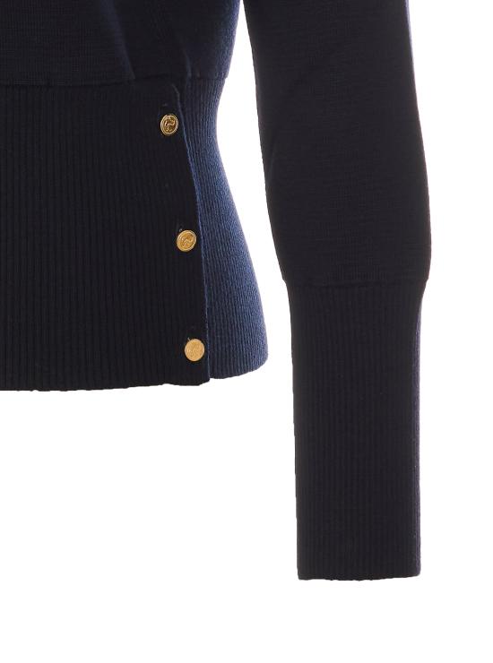 26FW 톰브라운 파인 메리노 울 4바 클래식 V넥 가디건 FKC207A 00014415 Blue - THOM BROWNE