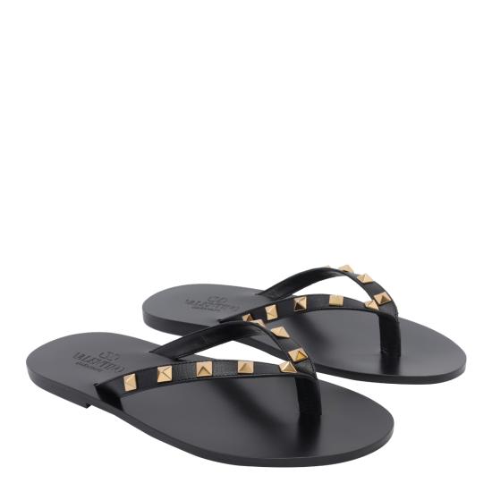 26FW 발렌티노 가라바니 뮬/슬리퍼 S0O16UIS 0NO Black - VALENTINO GARAVANI