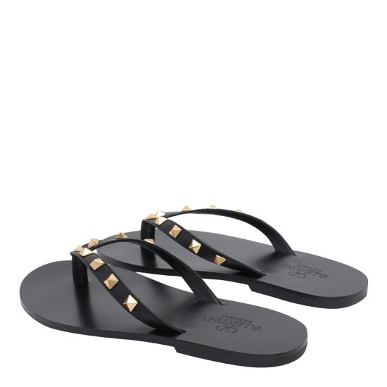 26FW 발렌티노 가라바니 뮬/슬리퍼 S0O16UIS 0NO Black - VALENTINO GARAVANI